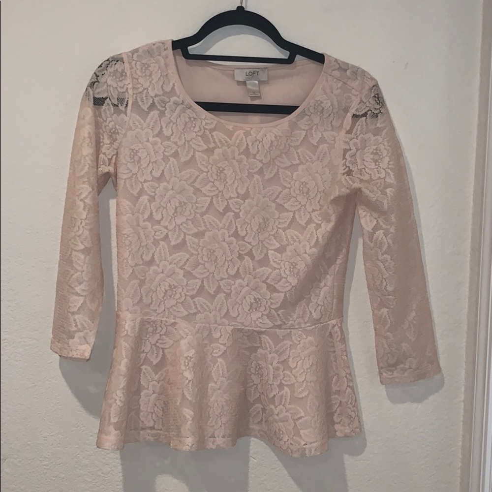 light pink lace dress top